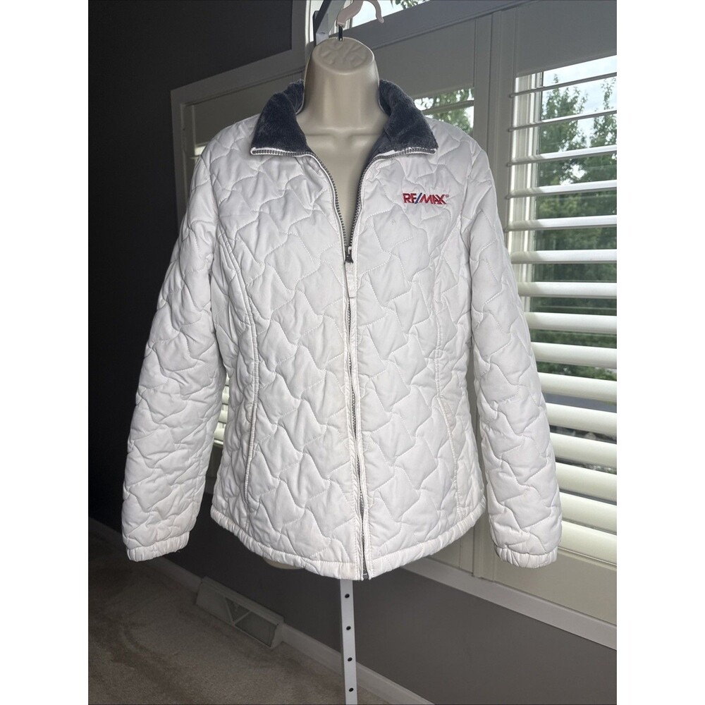 Reebok White Coat RE/MAX Women’s Large Lined Warm Jacket